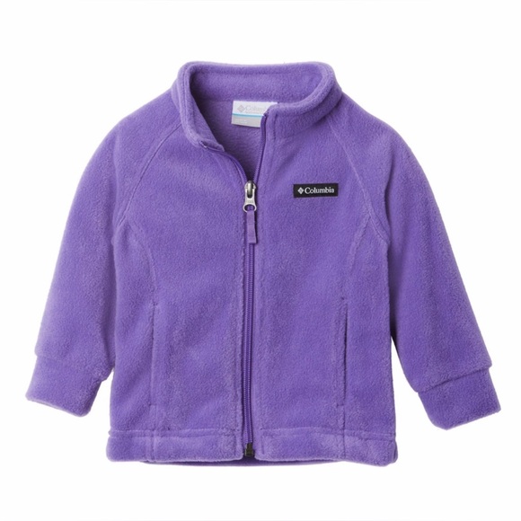 Columbia Other - Columbia Toddler Girls Purple Fleece Jacket Size 3T Benton Springs Full Zip Coat